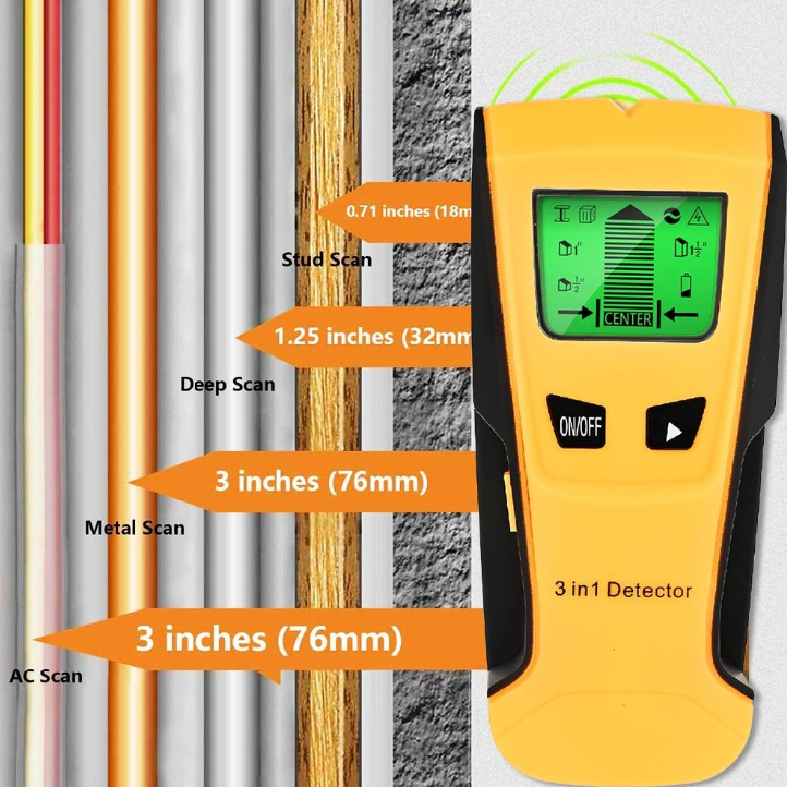 Detector de Barreiras - Scanner de Parede 3 em 1 | Segurança Total em Cada Furo