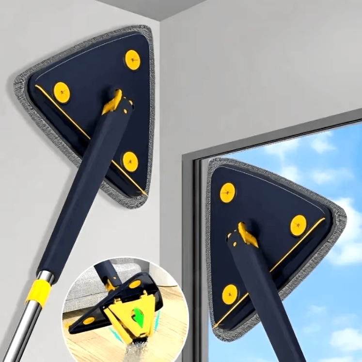 Esfregão Mop Triangular 360° – Limpeza Inteligente em Cada Canto da Sua Casa