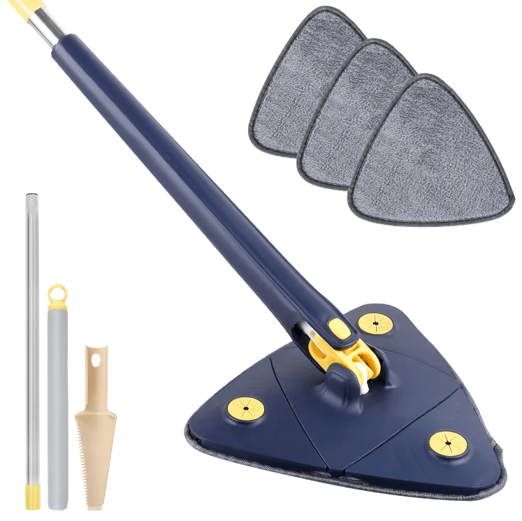 Esfregão Mop Triangular 360° – Limpeza Inteligente em Cada Canto da Sua Casa