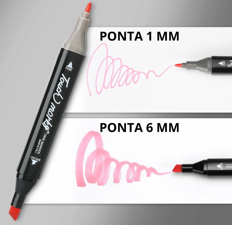 Kit Caneta Colorida Ponta Dupla com Estojo – 48 Cores para Criar Sem Limites