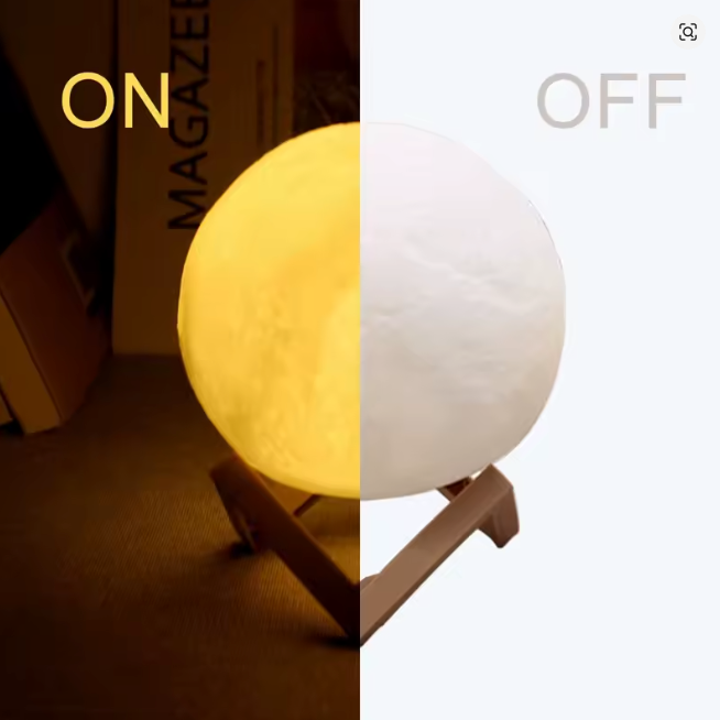 Luminária de Lua – Um Toque Celestial na Sua Decoração