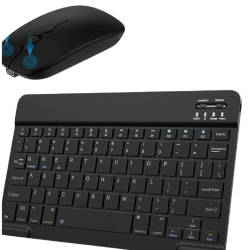 Kit Teclado e Mouse Bluetooth Sem Fio – Preto ABNT2 | Compacto, Versátil e Pronto para Conectar