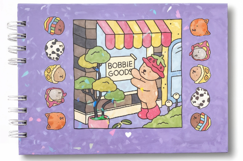 Livro de Colorir Infantil URSO BOB (Roxo) – 50 Folhas | Capa Dura e Diversão Garantida