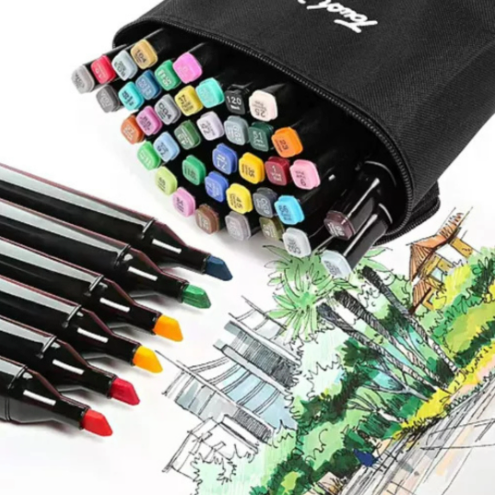 Kit Livro de Colorir URSO BOB (Azul) + 48 Canetas | Criatividade Sem Limites
