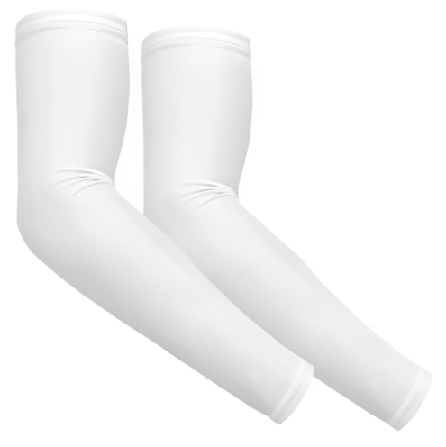 Manguito de Proteção Solar UV BX-7206 Branco – Conforto e Segurança para Seus Braços ao Ar Livre