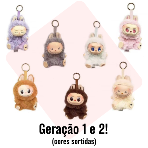 Labubu Monstros Geração 2 com Caixa – Pingente Colecionável Personalizável (Cores Surpresa)