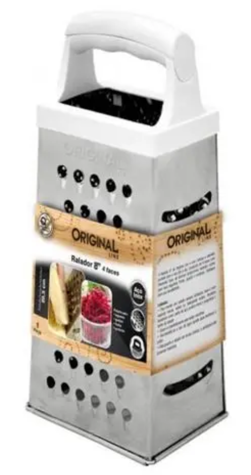 Ralador 4 Faces 8" SL0225 Branco – Versatilidade, Eficiência e Durabilidade para sua Rotina Culinária