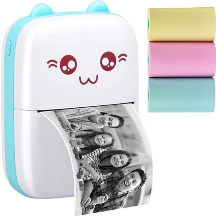 Papel de Impressora Infantil para Mini Impressora Térmica Colorido – Kit com 5 Rolos