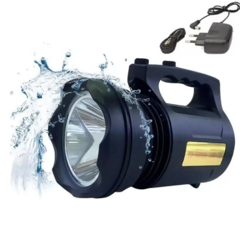 Lanterna LED Holofote Recarregável TD-6000A – Iluminação Profissional para Aventuras Extremas