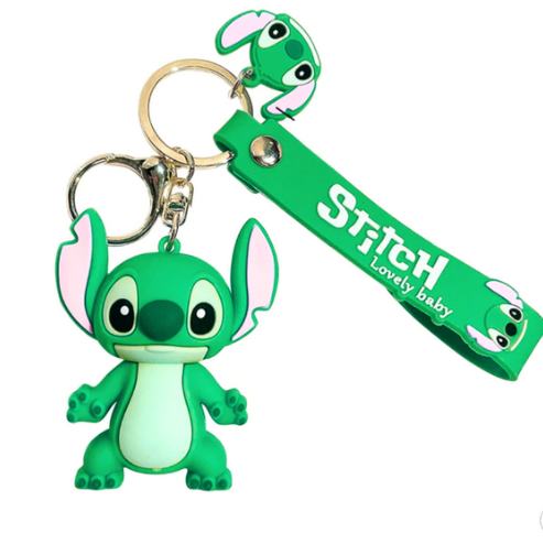 Chaveiro Pingente Animação Premium Emborrachado Kids – Verde