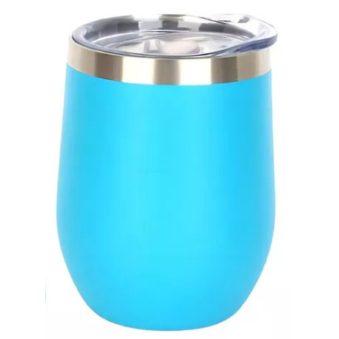 Copo Cuia Térmico Inox com Tampa Antivazamento 360ml – Ciano