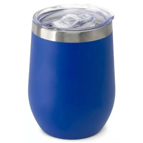 Copo Cuia Térmico Inox com Tampa Antivazamento 360ml – Azul