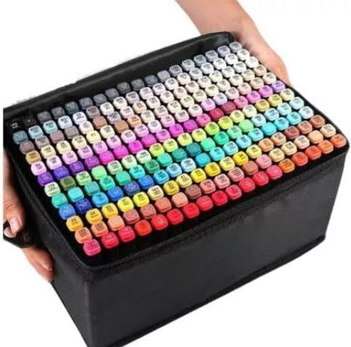 Kit Livro de Colorir + 120 Canetas Dupla Ponta – Tema de Filme (Rosa)