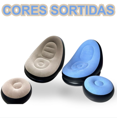 Poltrona Inflável BM-F1110 Azul – Conforto Portátil e Estiloso para Qualquer Ambiente