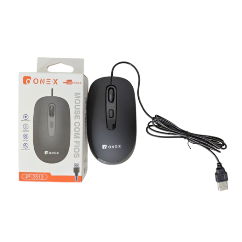 Mouse com Fio Onex JP-2513 – Precisão, Conforto e Desempenho ao Seu Alcance
