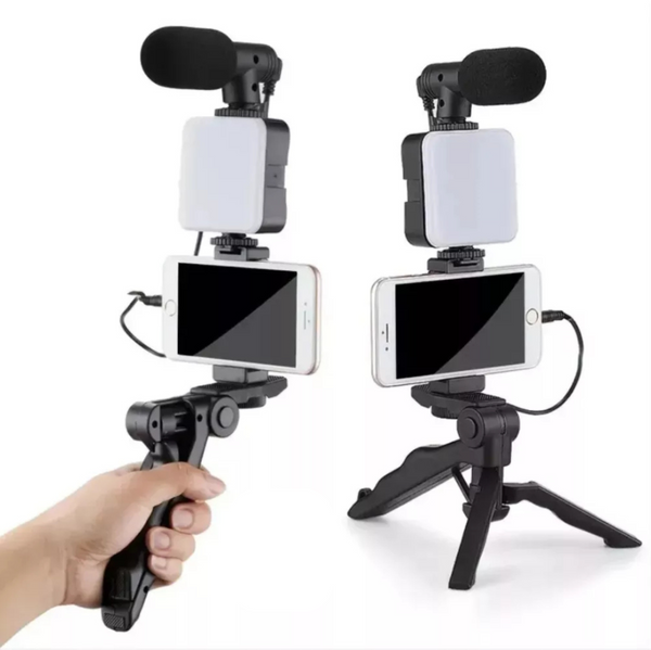 Suporte Tripé com LED – Kit Completo para Gravação Profissional