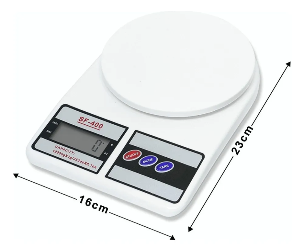 Balança Digital de Cozinha SF-400 Branco – Precisão e Praticidade no Seu Dia a Dia