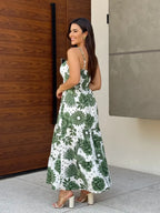 Vestido Bojo Midi Feminino - Verde