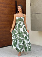 Vestido Bojo Midi Feminino - Verde