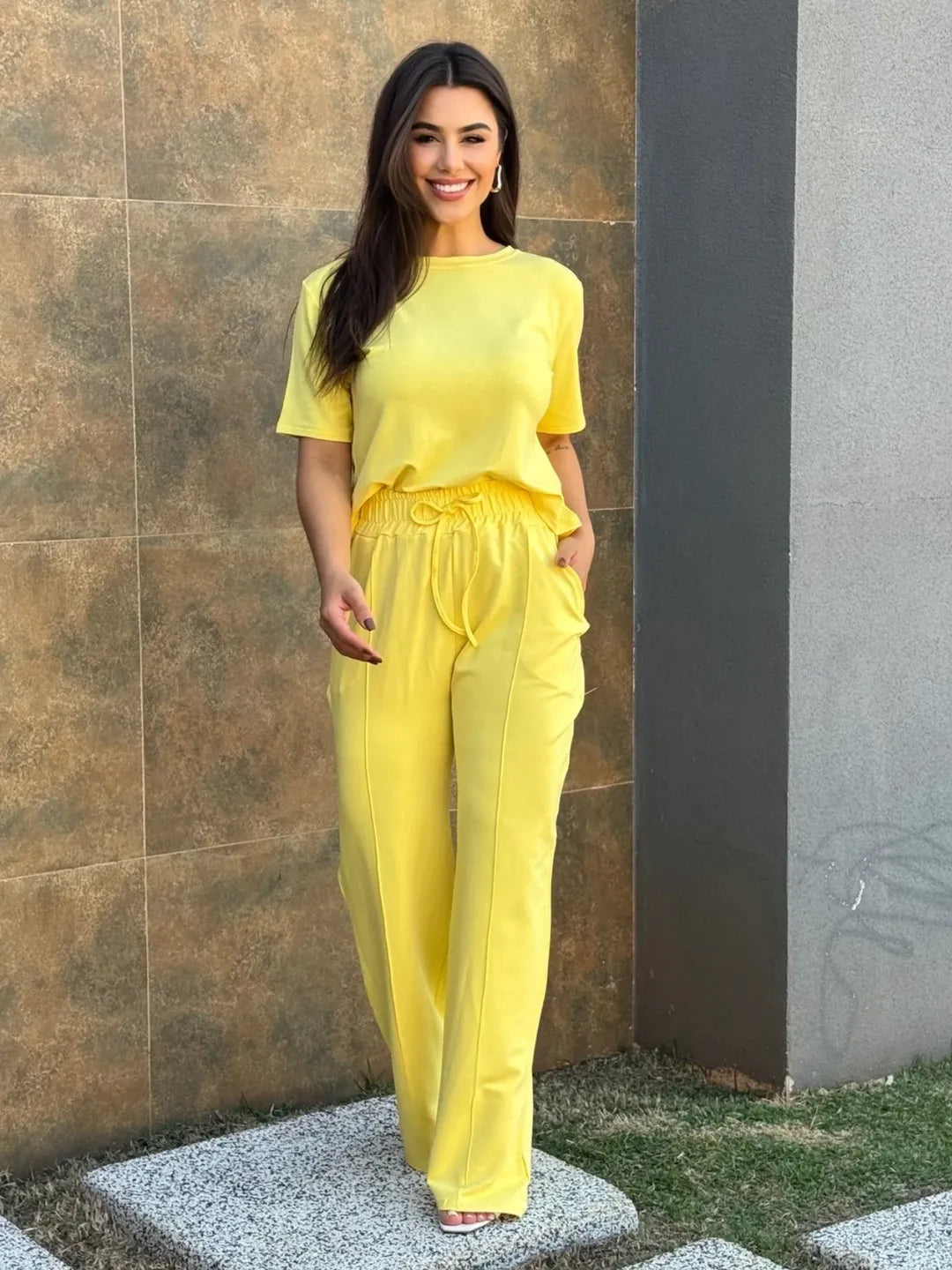 Conjunto Cloe Feminino - Amarelo