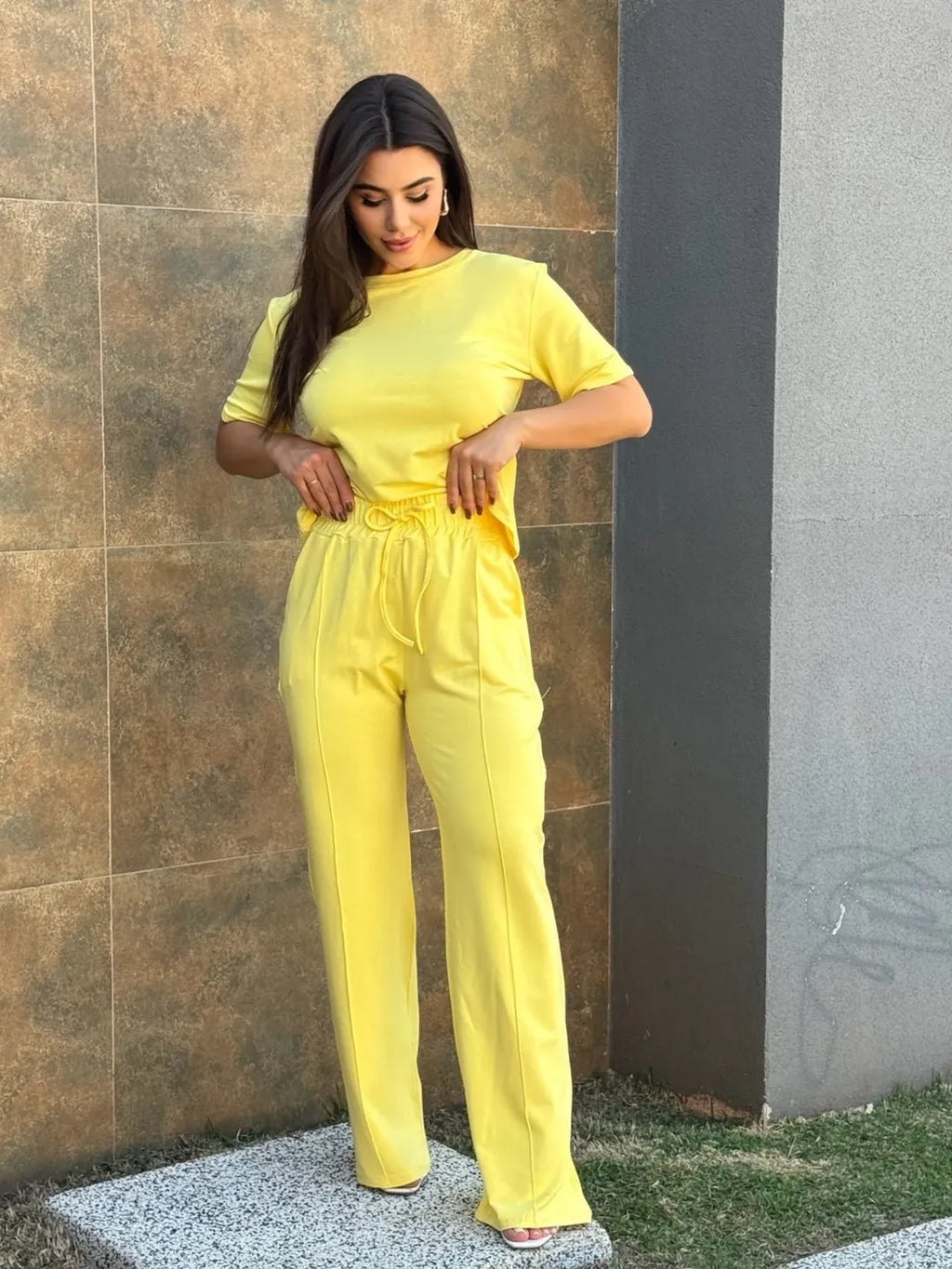 Conjunto Cloe Feminino - Amarelo