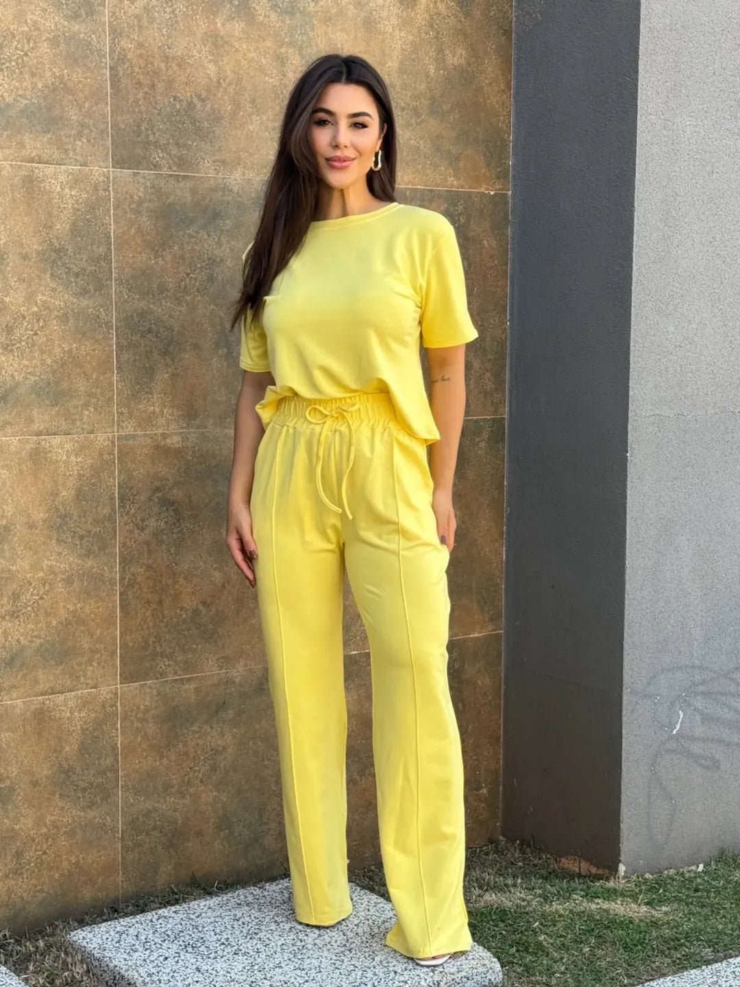 Conjunto Cloe Feminino - Amarelo