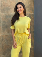 Conjunto Cloe Feminino - Amarelo
