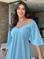 Vestido Jade Feminino - Azul Claro