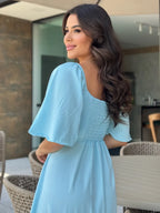 Vestido Jade Feminino - Azul Claro
