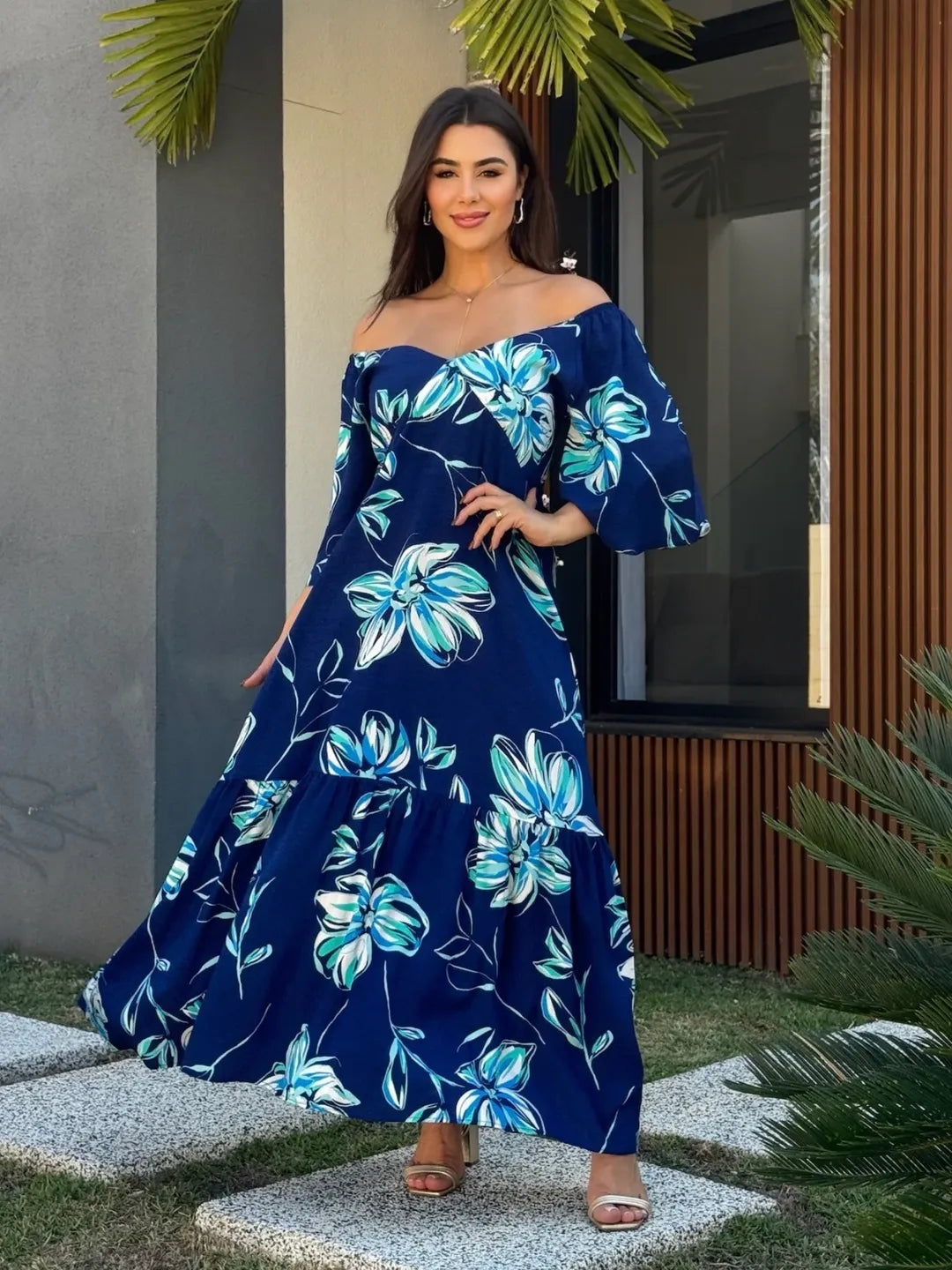 Vestido Jade Feminino - Azul