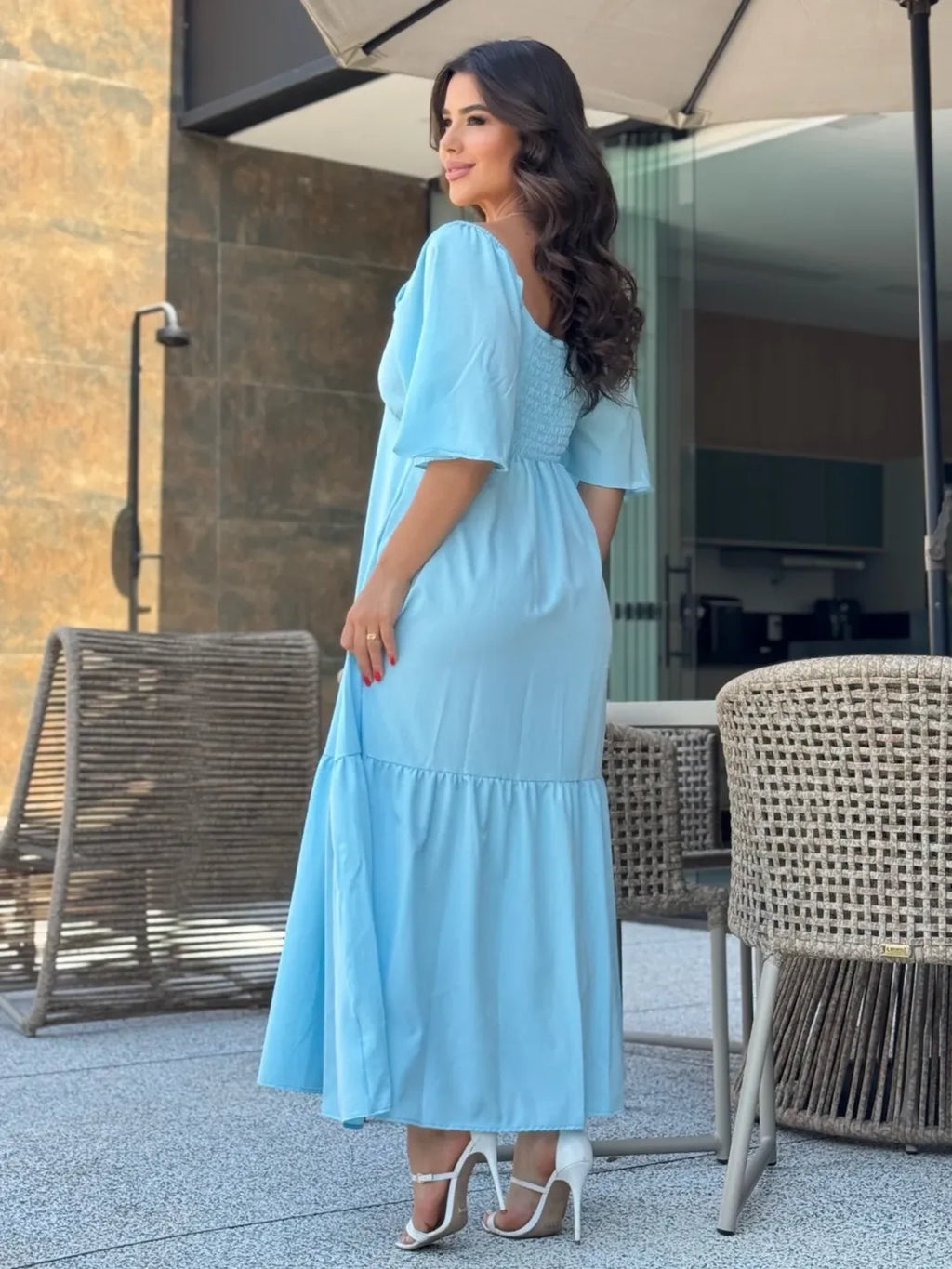 Vestido Jade Feminino - Azul Claro