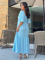 Vestido Jade Feminino - Azul Claro