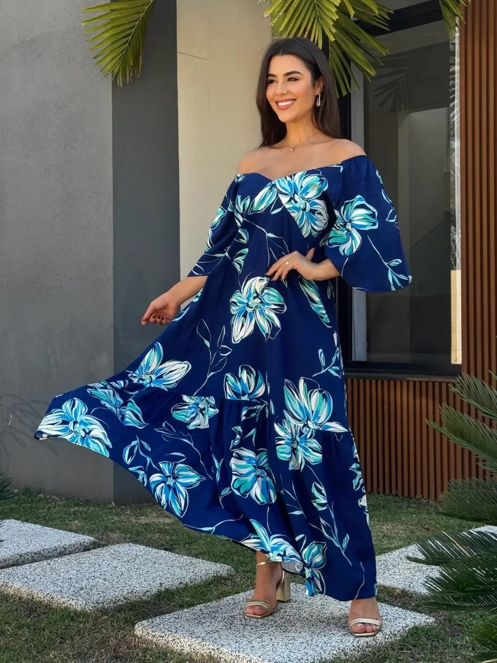 Vestido Jade Feminino - Azul