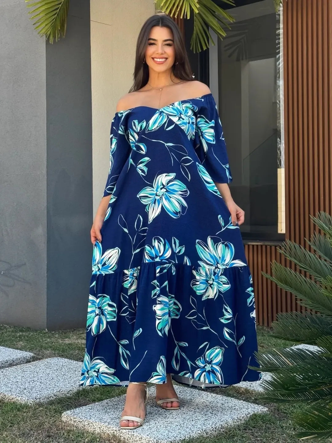 Vestido Jade Feminino - Azul