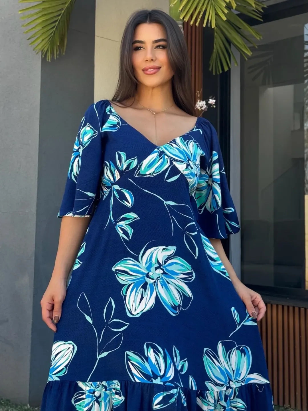 Vestido Jade Feminino - Azul