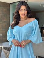 Vestido Jade Feminino - Azul Claro