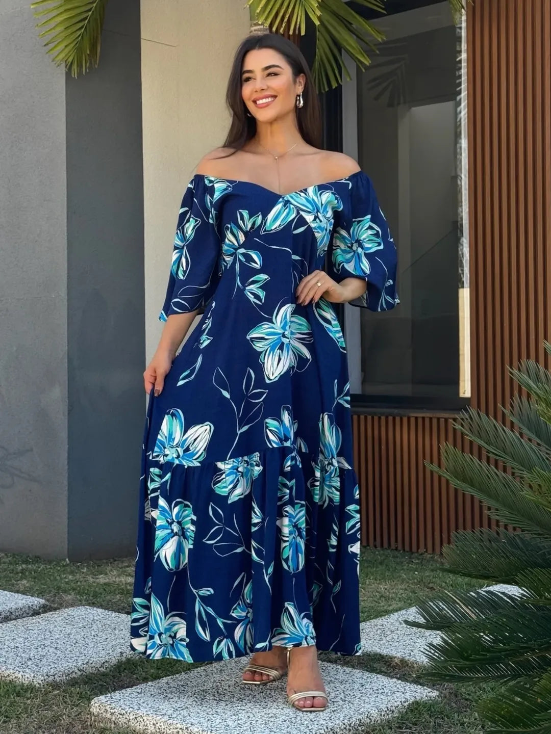 Vestido Jade Feminino - Azul