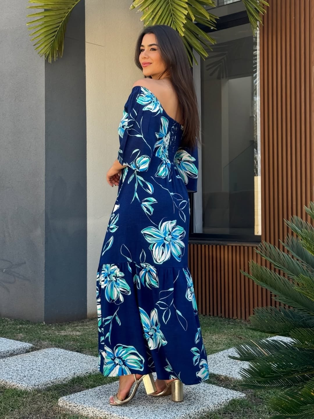 Vestido Jade Feminino - Azul