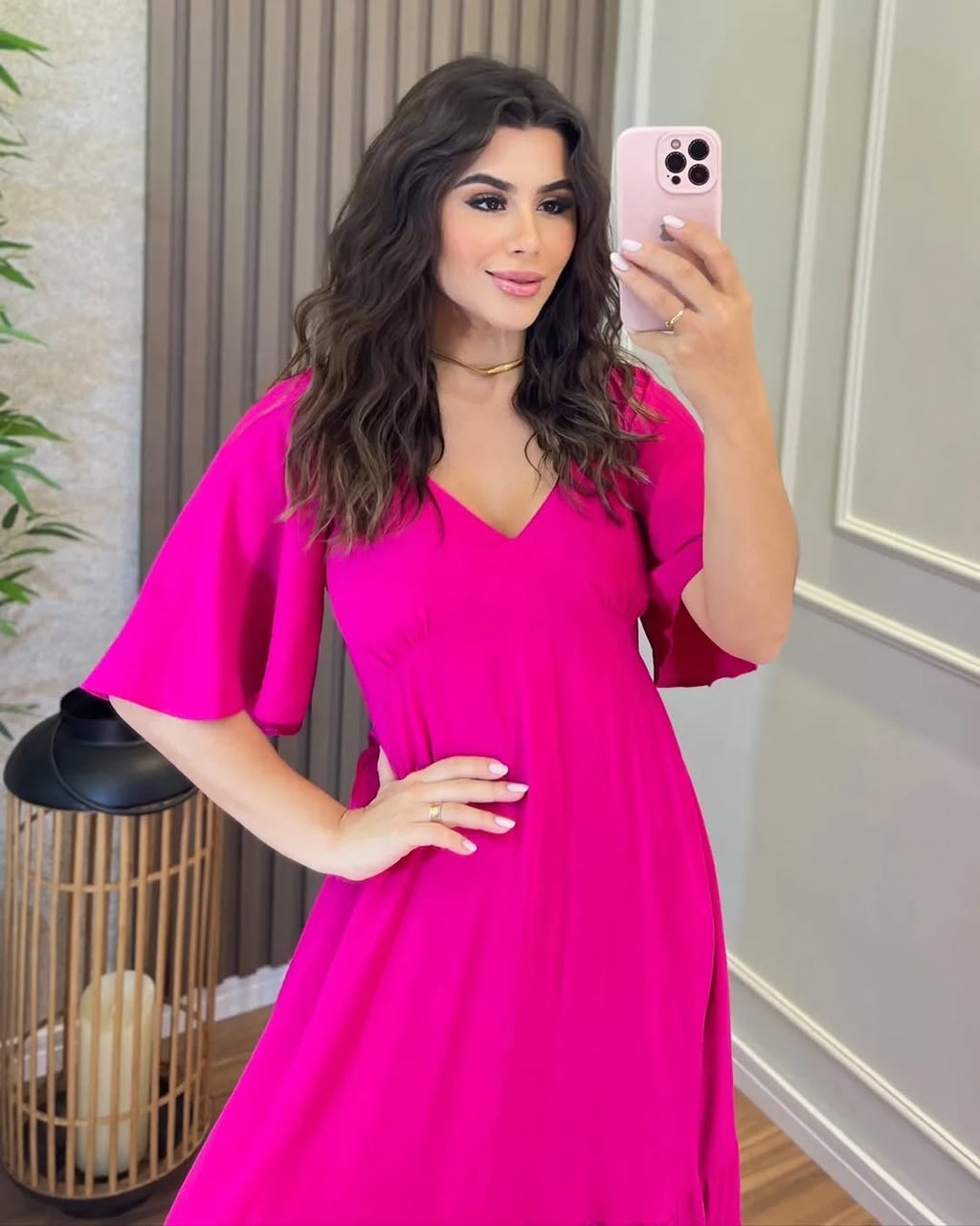 Vestido Jade Feminino - Pink