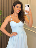 Vestido Mari Feminino - Azul Candy