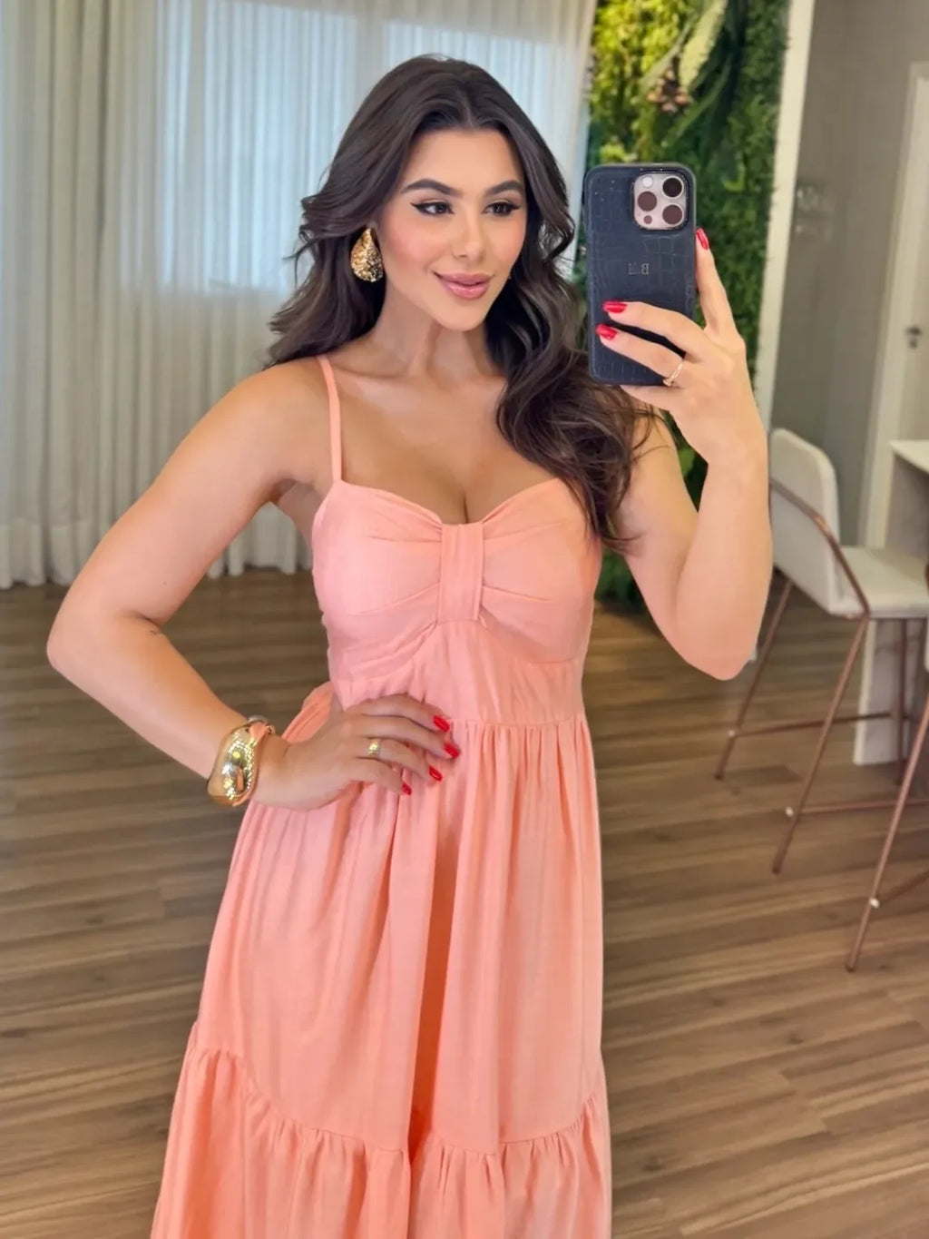 Vestido Mari Feminino - Pêssego