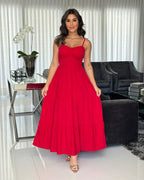 Vestido Mari Feminino - Vermelho