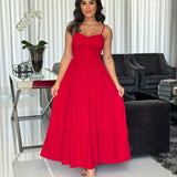 Vestido Mari Feminino - Vermelho