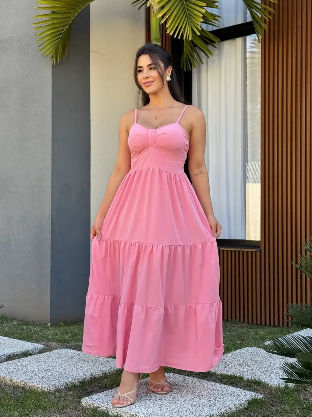 Vestido Mari Feminino - Rosa