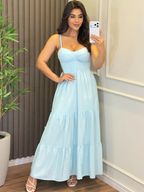 Vestido Mari Feminino - Azul Candy