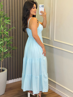 Vestido Mari Feminino - Azul Candy