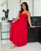 Vestido Mari Feminino - Vermelho