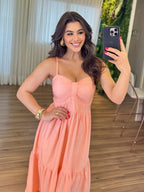 Vestido Mari Feminino - Pêssego