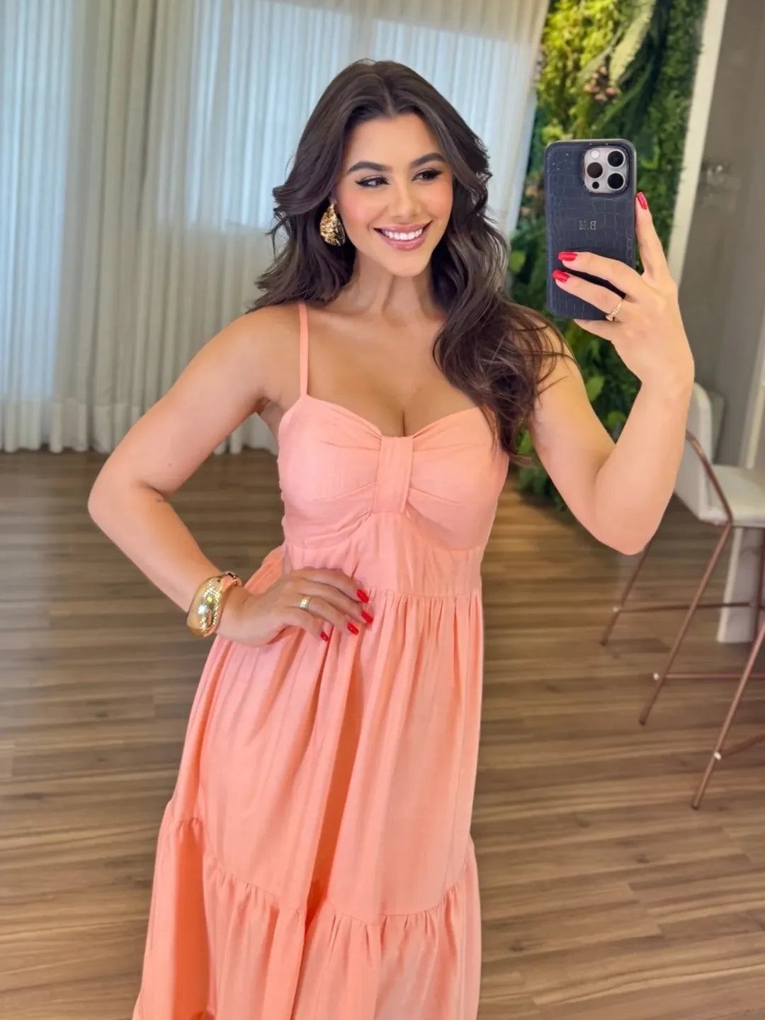 Vestido Mari Feminino - Pêssego