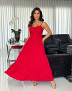 Vestido Mari Feminino - Vermelho